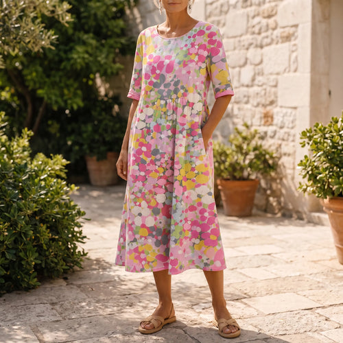 Auralia - Vestito Estivo Con Scollo Rotondo