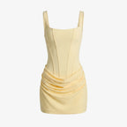 Aurelle - Vestito Corto Elegante Con Corpetto Strutturato