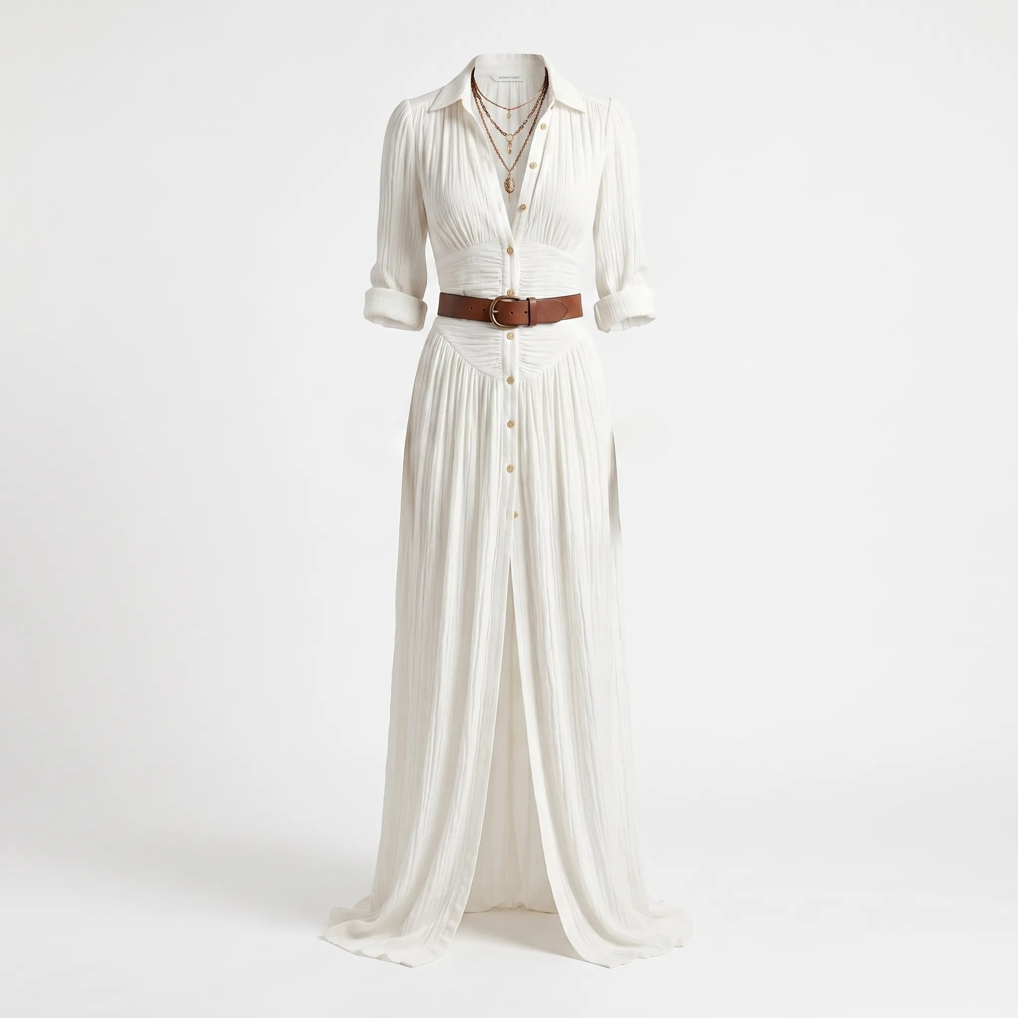 PrairieChic - Vestito Chemisier Lungo